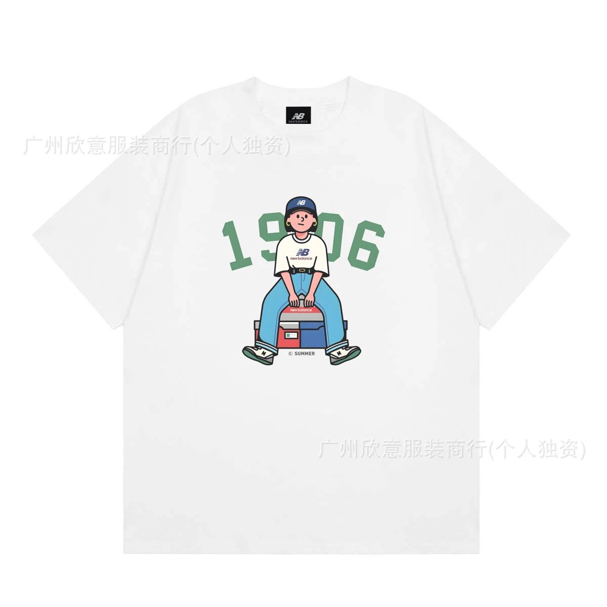 New Balance 1906 Retro-style White Short-sleeve T-shirt