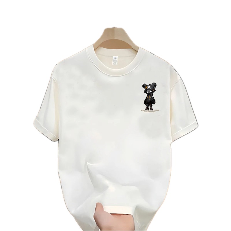 Trendy Brand Gloomy Bear Street Style White Short-sleeve T-shirt