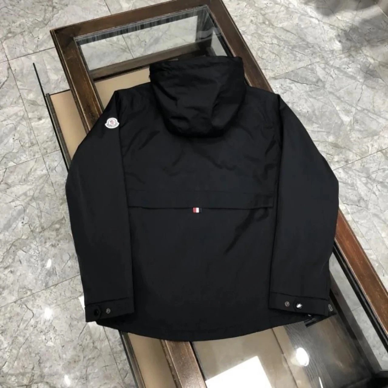 Moncler Casual Hooded jacket Light Gray Hooded for Streetwear Looks