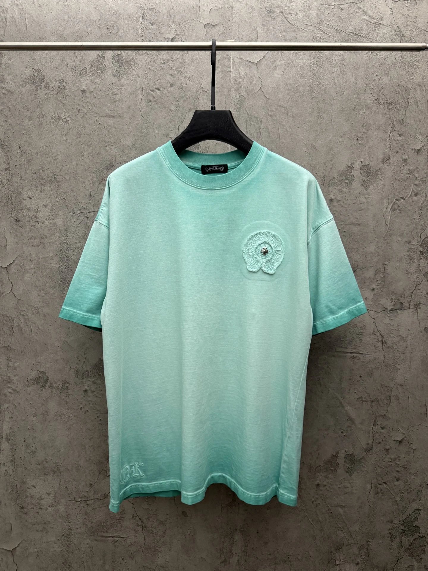 Chrome Hearts Vintage Style Mint Green T-shirt