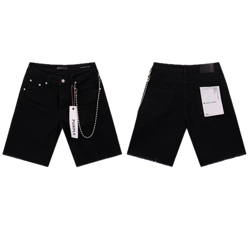 Godspeed Chain High Street Black Denim Shorts
