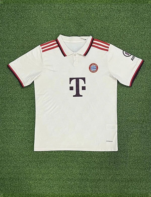 Real Madrid Logo Detail Home soccer jersey White Real Madrid with Relaxed Feel
