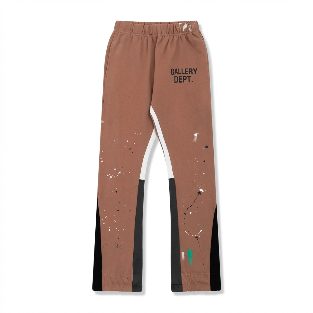 Gallery Dept Graffiti Style Coffee-colored Pants