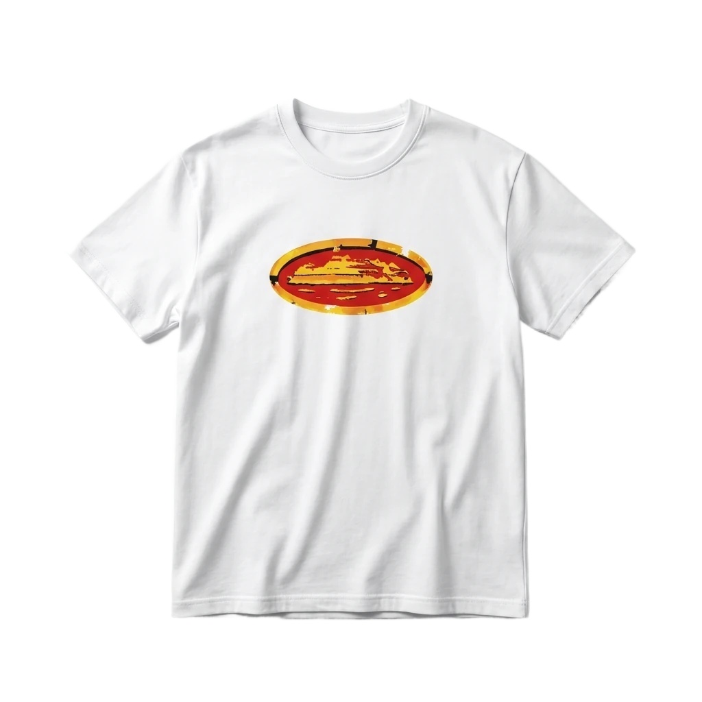 Corteiz Printed Trendy Brand White T-shirt