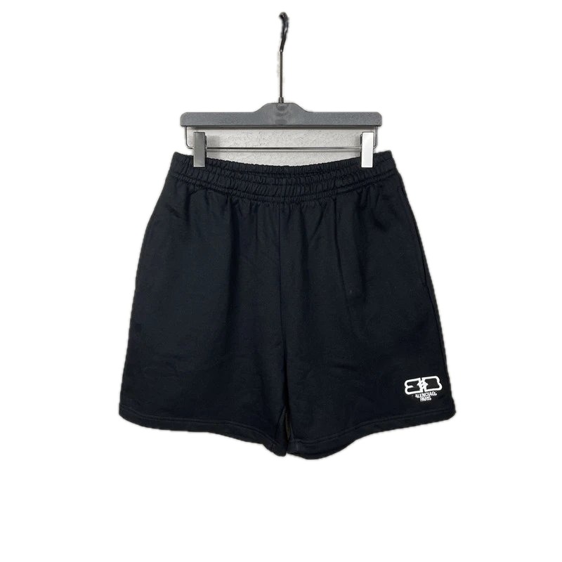 Balenciaga minimalist style black shorts