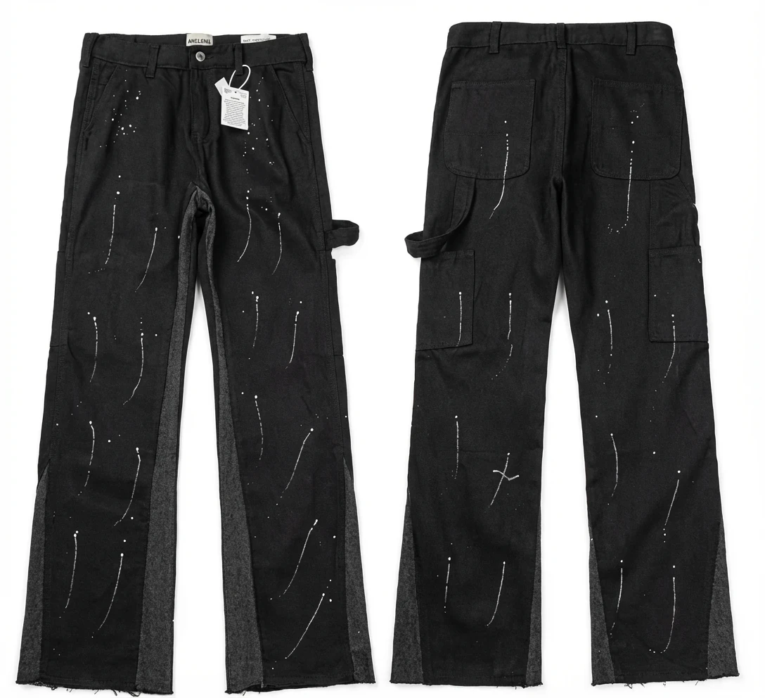 Gallery Dept Graffiti Style Black Work Pants