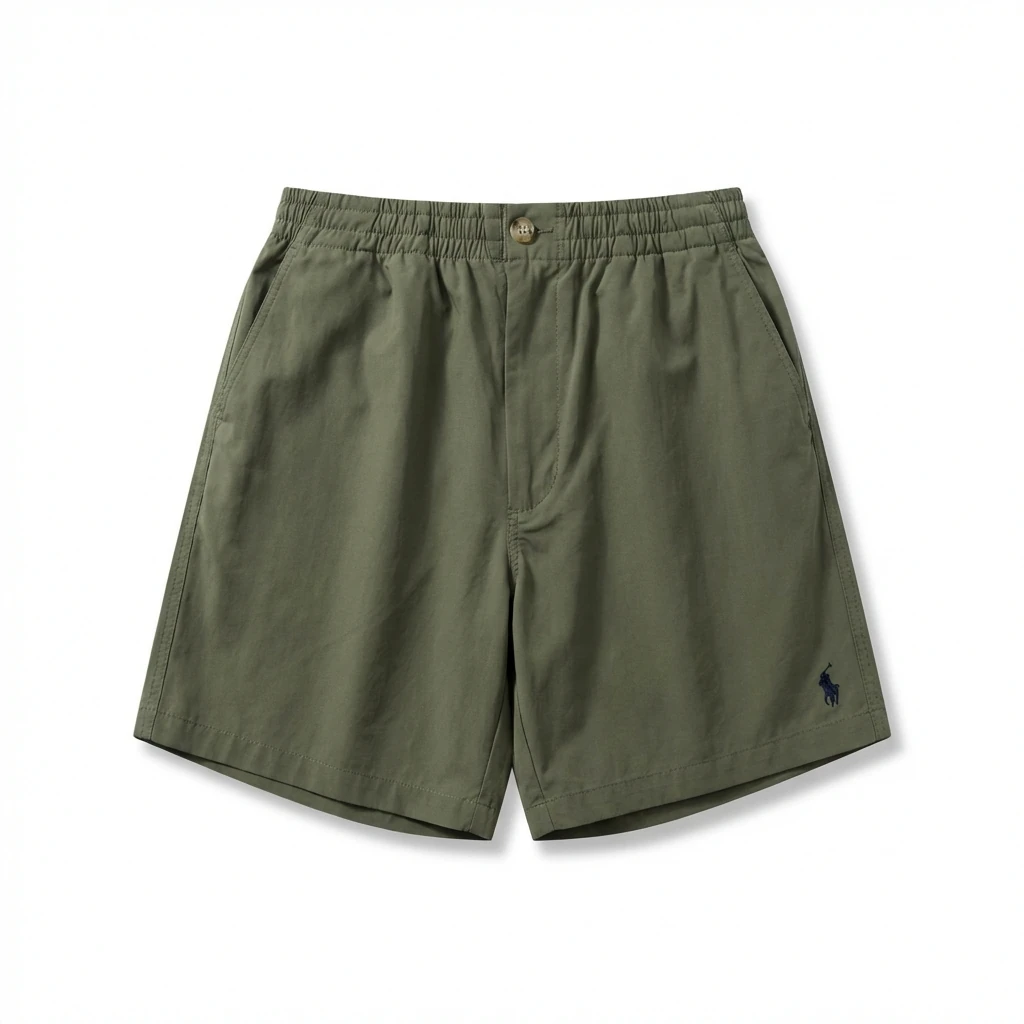 Ralph Lauren's casual-style military green shorts