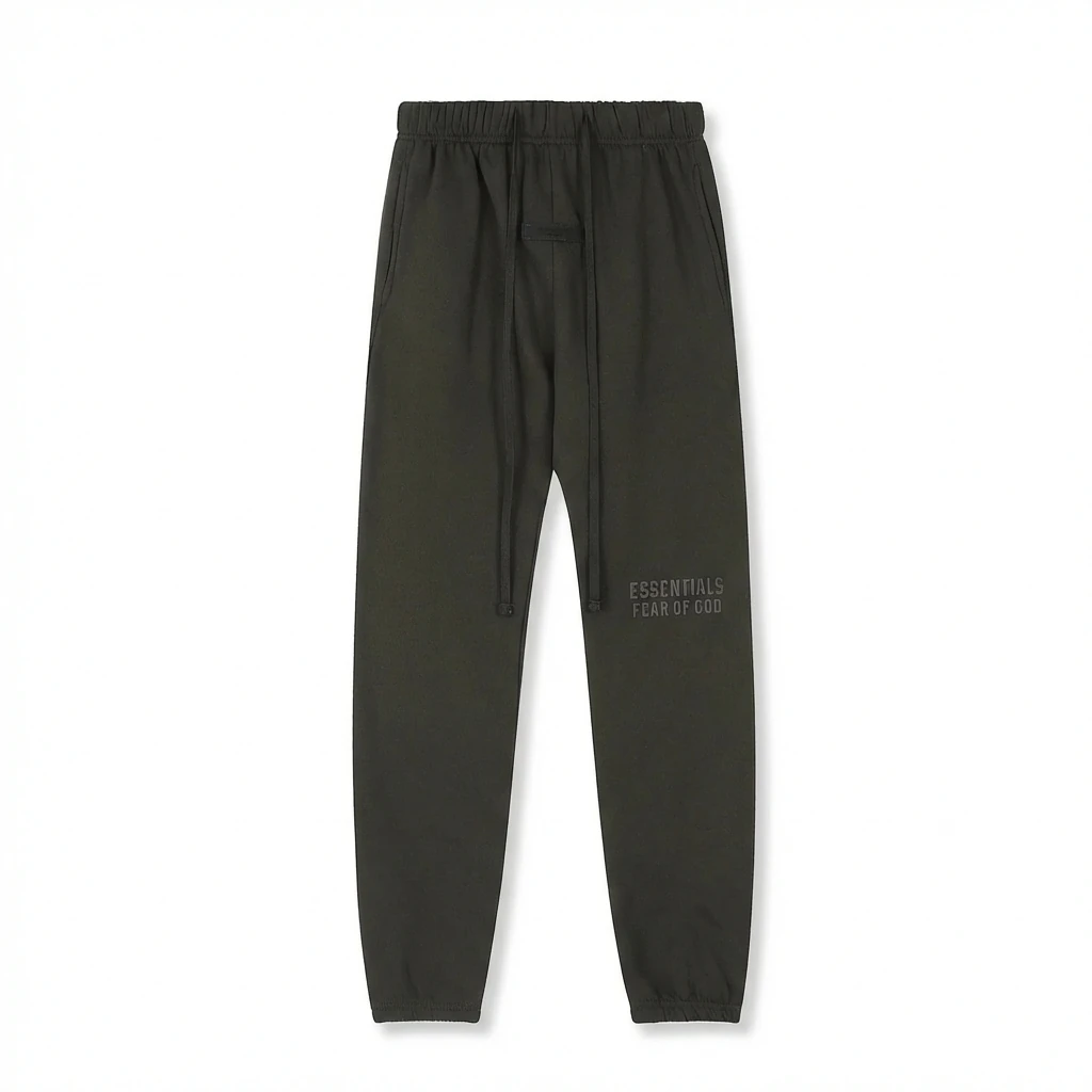 ESSENTIALS minimalist style dark gray sweatpants