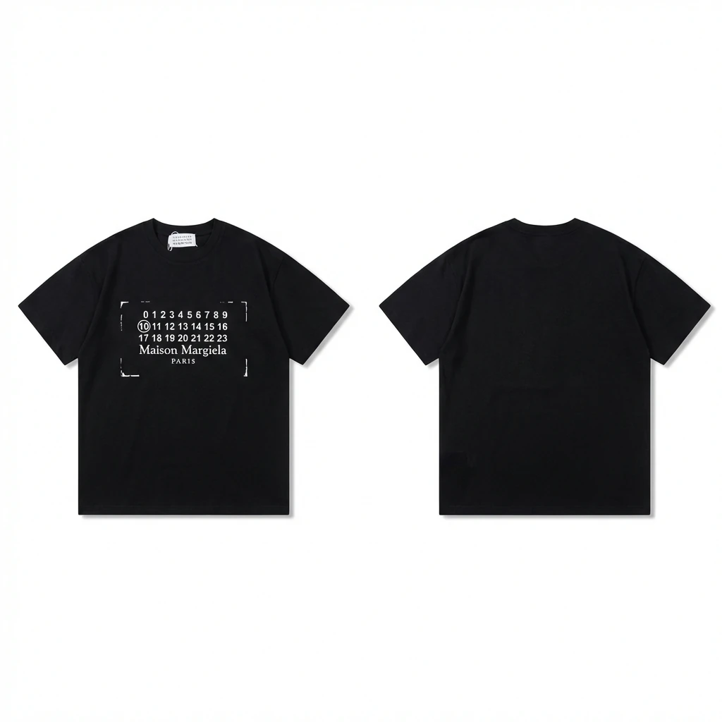 Maison Margiela Digital Style Black T-shirt