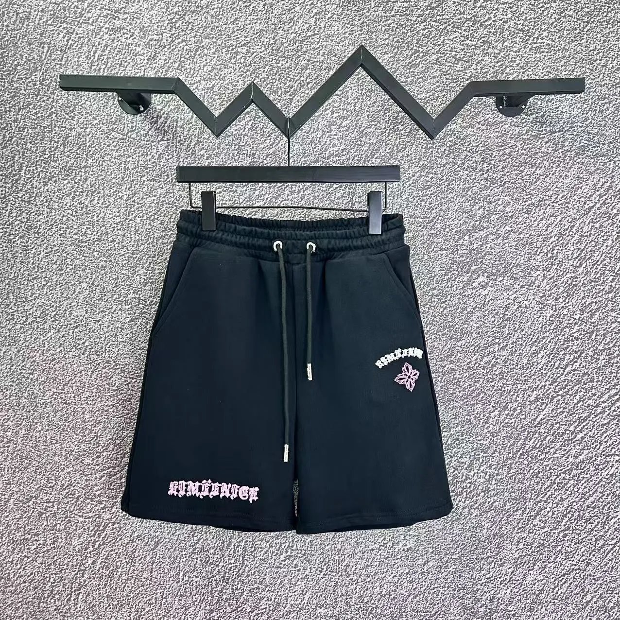 Chrome Hearts Trendy Style Black Shorts