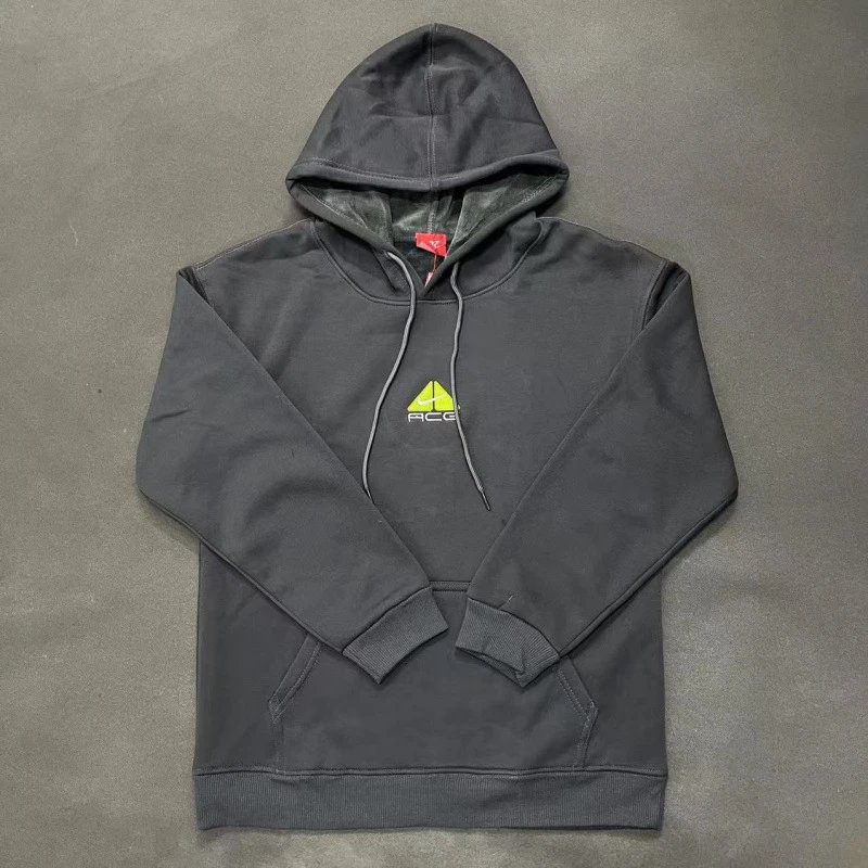 Nike Charcoal Black Zip Hoodie Poolside Style Swoosh