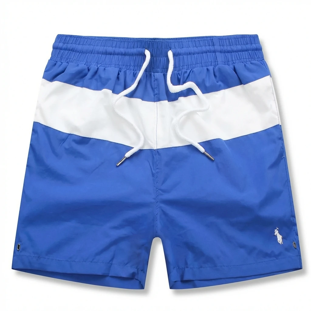 Ralph Lauren blue and white color - block shorts