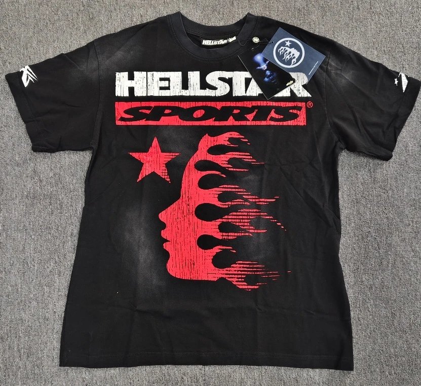 Hellstar Sports Street Style Black Short-sleeve T-shirt
