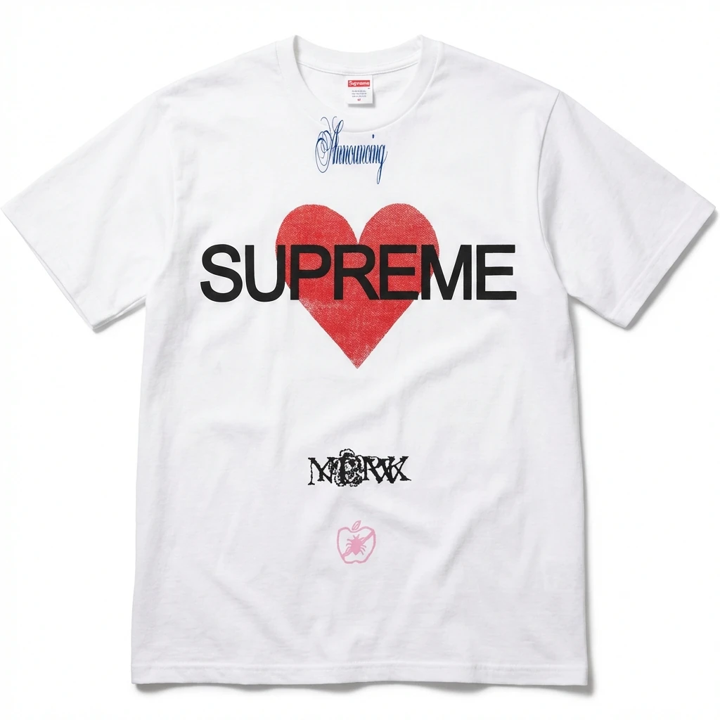 Supreme Love Trendy White T-shirt