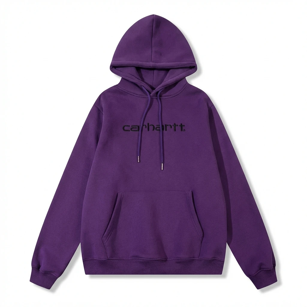 Carhartt simple-style purple sweatshirt