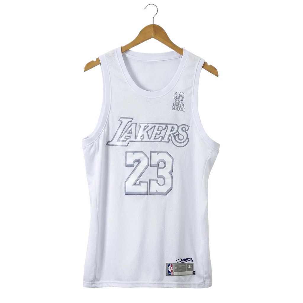 Lakers LBJ retro white vest