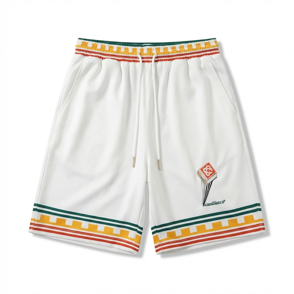 Casablanca retro style white shorts