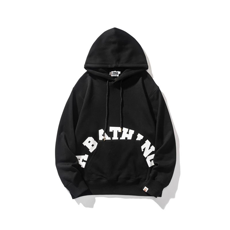 Black Bape A Bathing Ape Arch Logo Hoodie for Relaxed Evenings