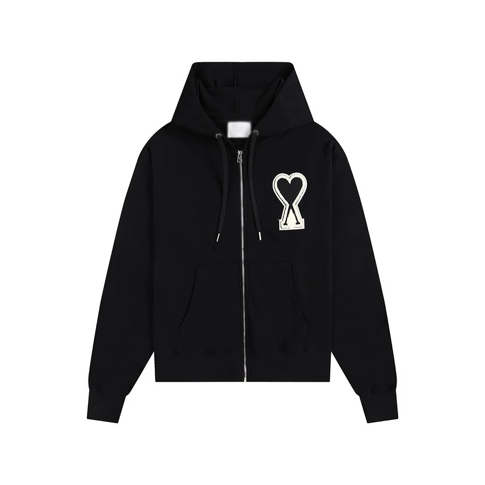 AMI Love Trendy and Cool Black Sweatshirt