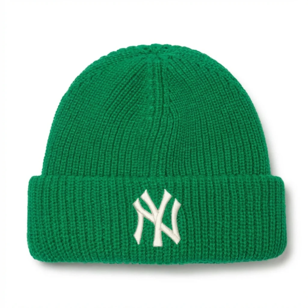 MLB knitted trendy brand green hat