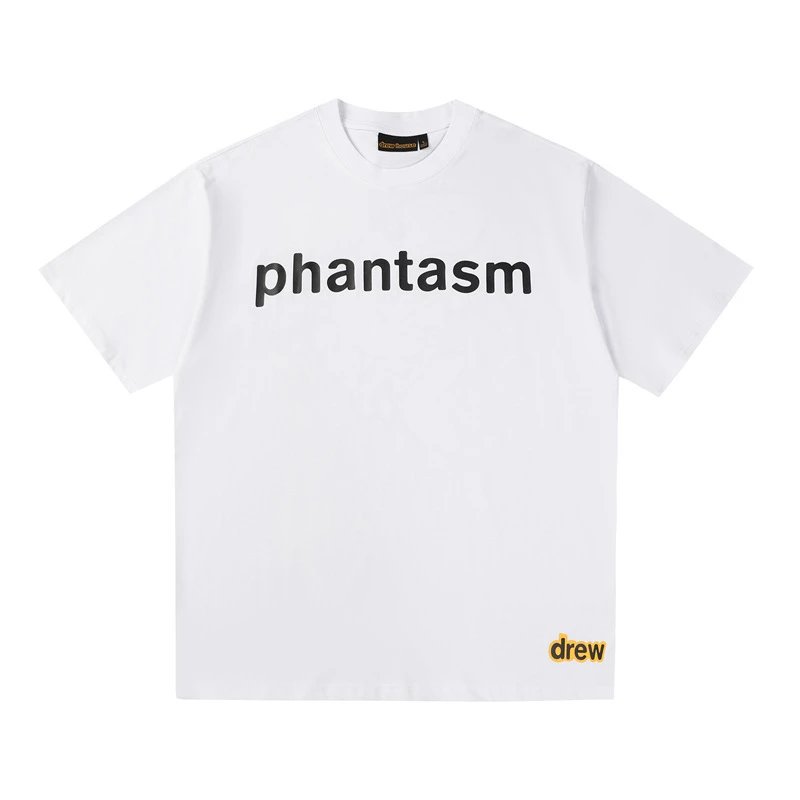 DREW Letter Print Street Style White T-shirt