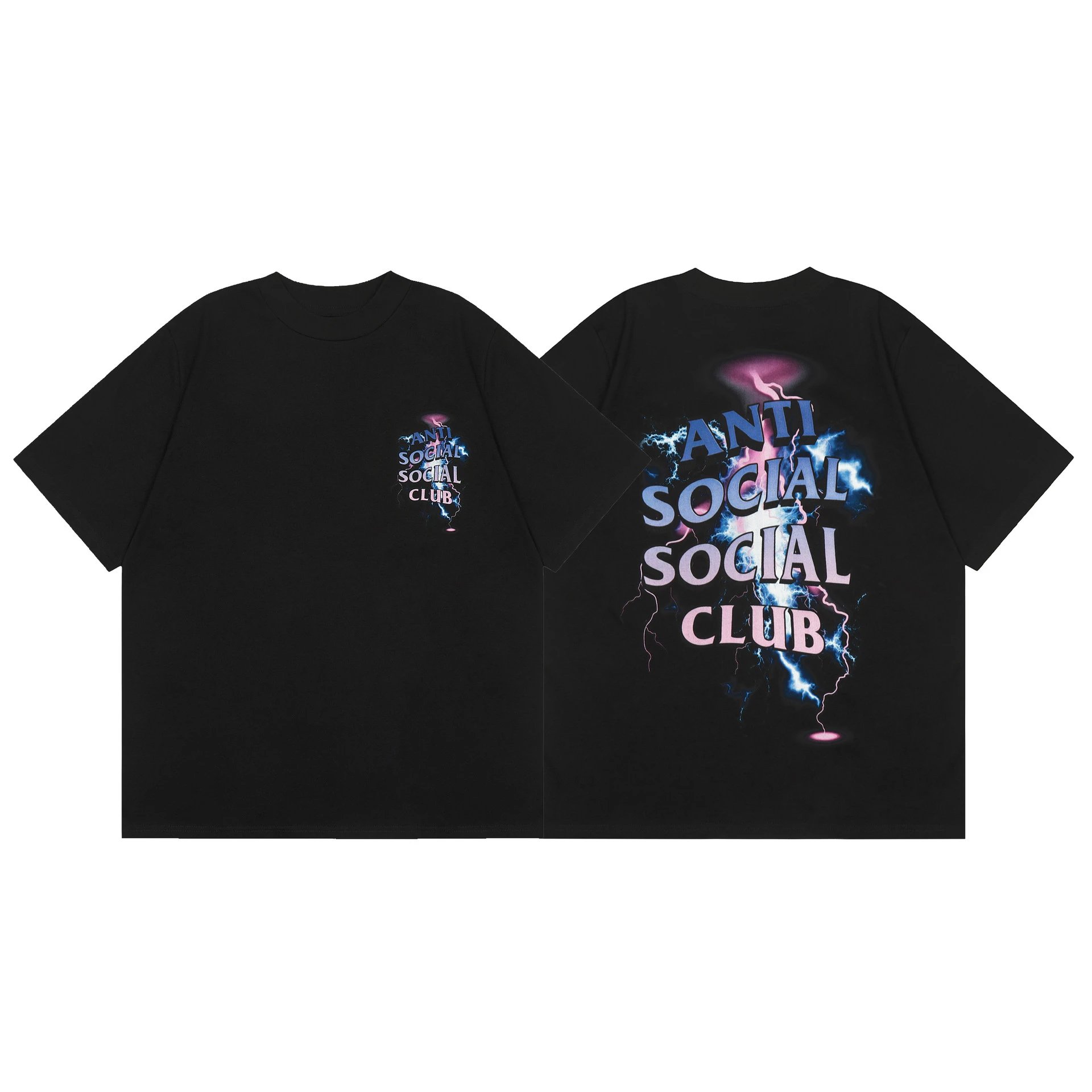 Anti Social Social Club Relaxed Logo T-shirt Black Orange Anti with Designer-Inspired Detail