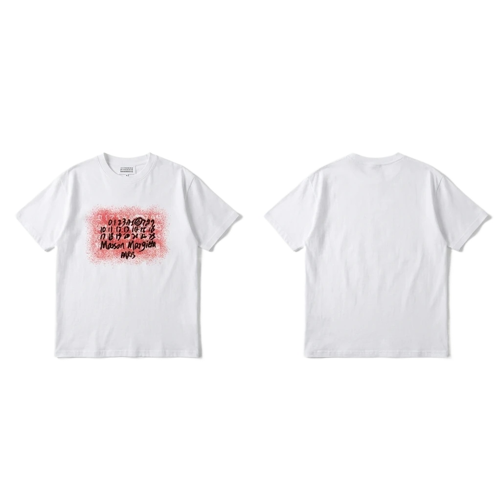 Maison Margiela white T-shirt with digital print
