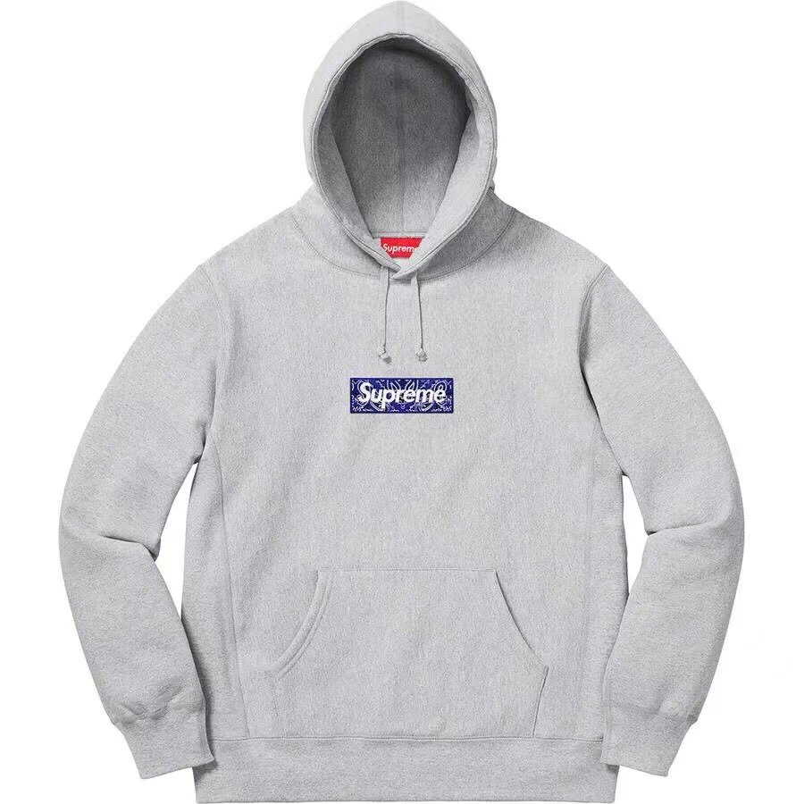Supreme Daily Logo hoodie Gray Red Oversized for City Outfits