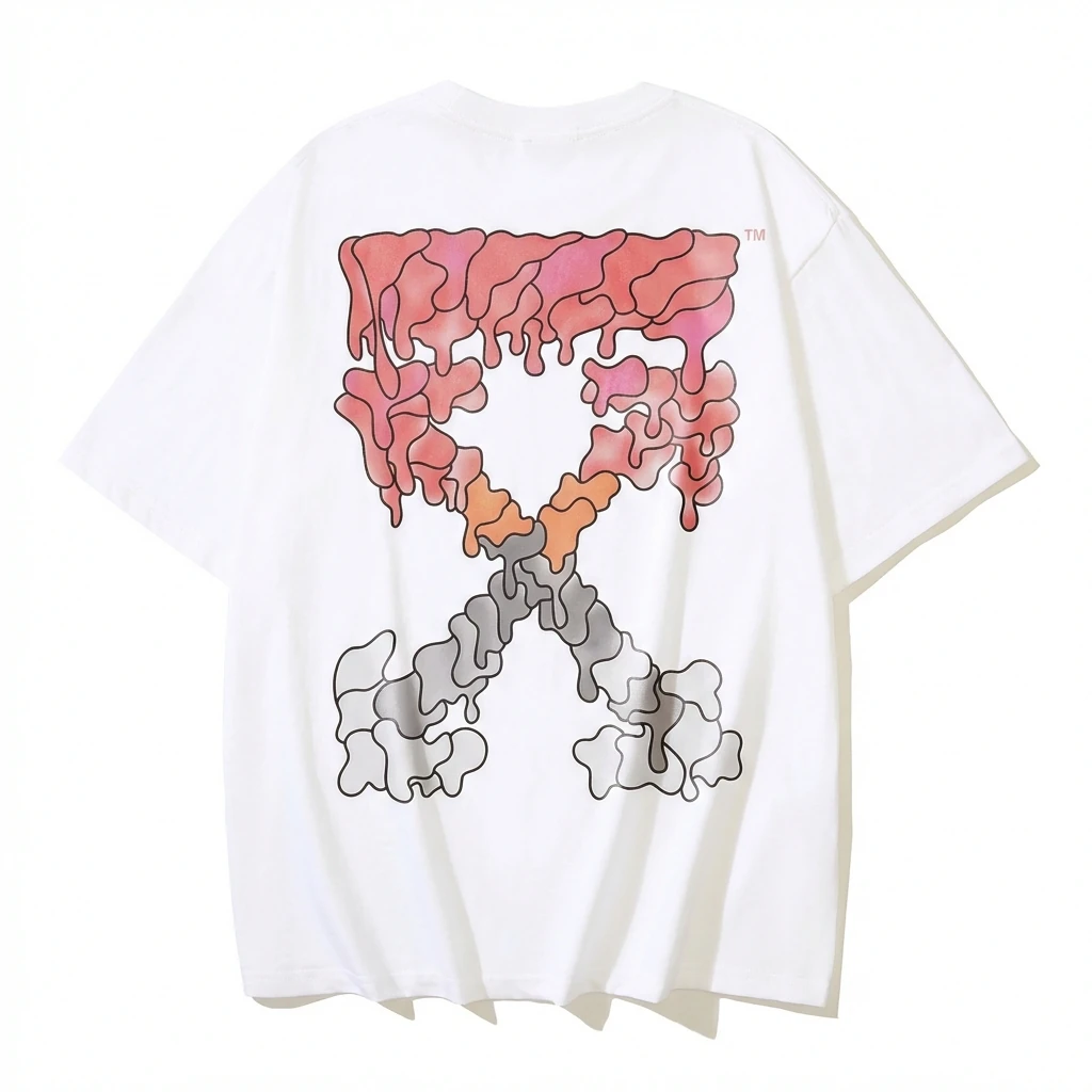 Off-White Gradient Style White T-shirt