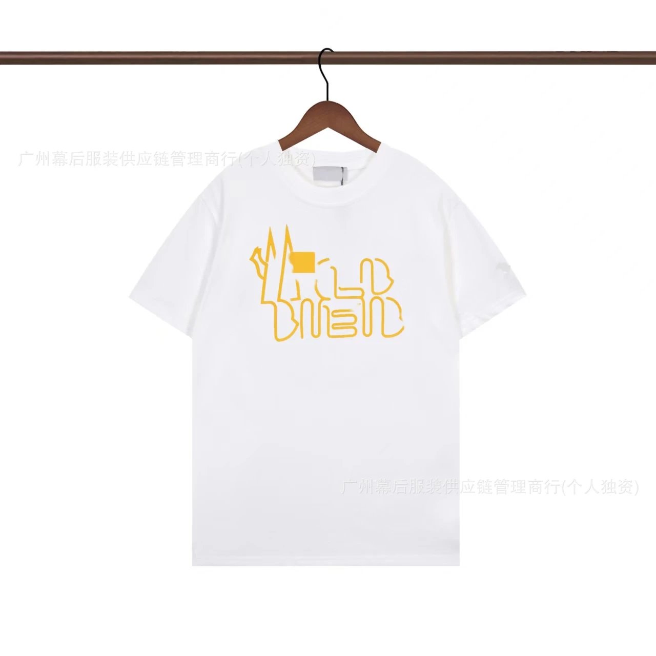 Moncler Line Sketch Print Casual Style White T-Shirt