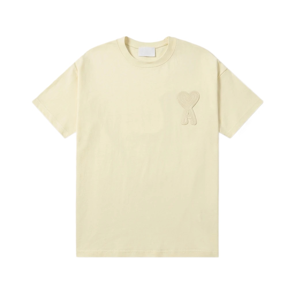 AMI Love Embroidery Simple Style T-shirt