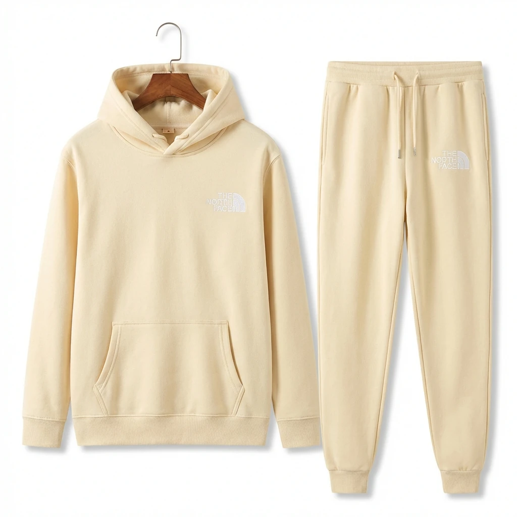 The North Face basic beige series suit