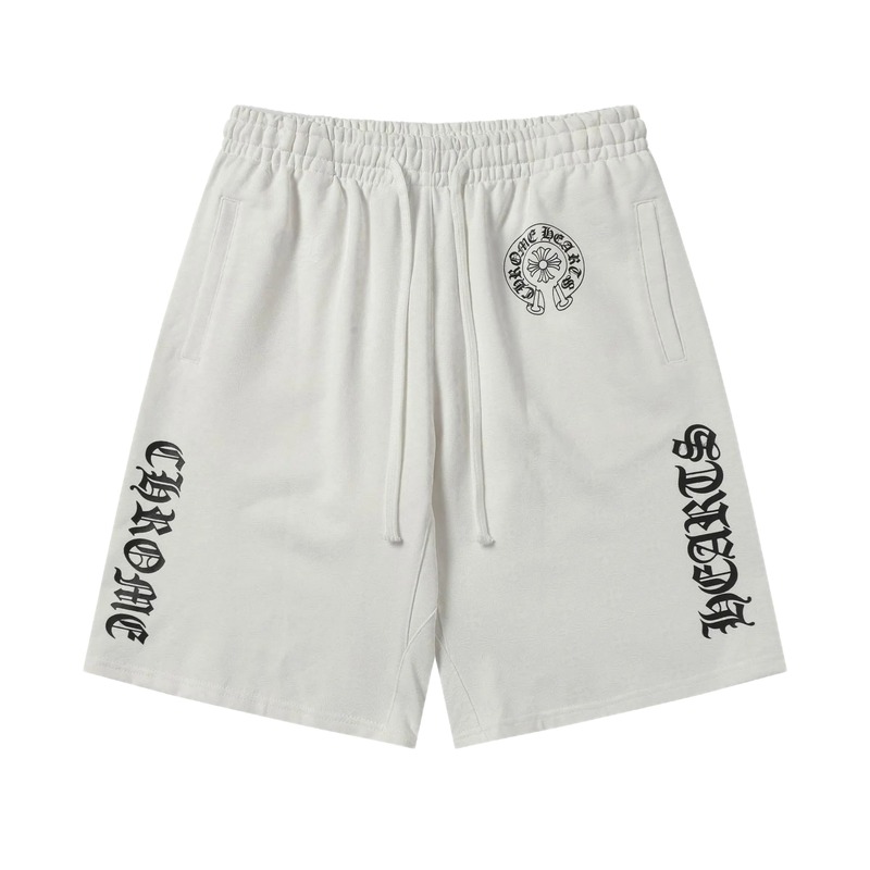 Chrome Hearts trendy and cool white shorts
