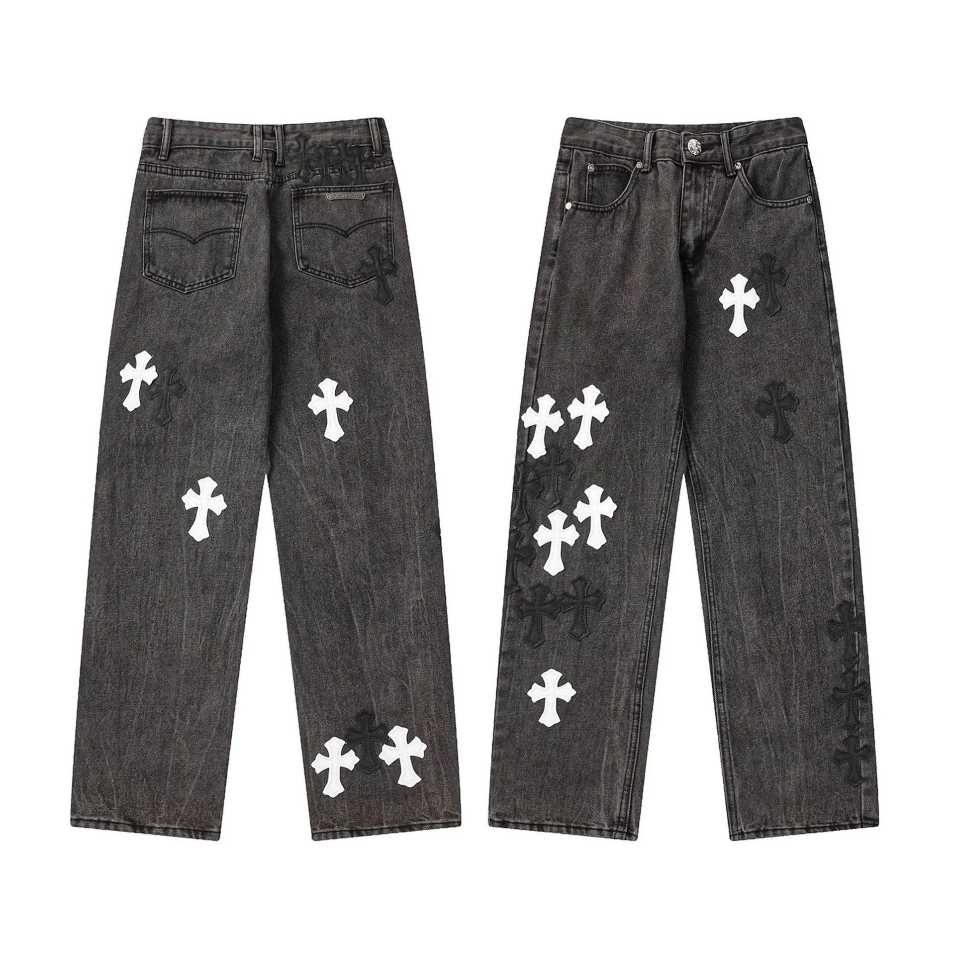 Chrome Hearts Daily Graphic jeans Light Denim Jeans with Visual Detail
