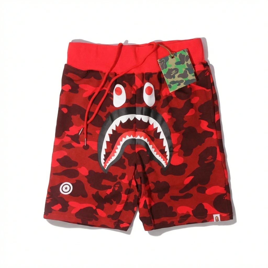 Bape Shark Camouflage Shorts