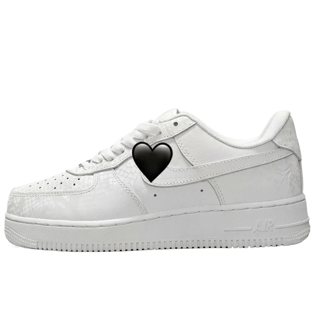 Nike Air Force 1 simple white sneakers