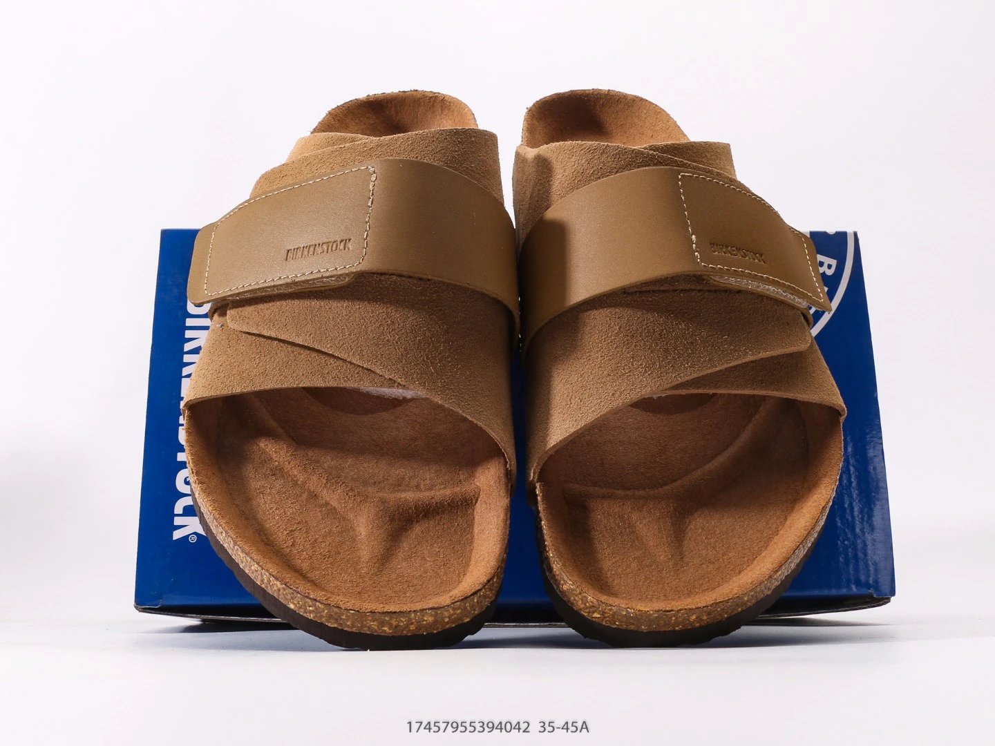 BIRKENSTOCK Cork Casual Style Camel Slide Sandals