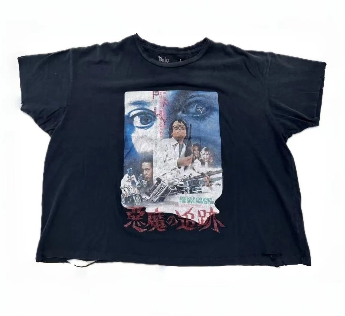 Paly Hollywood Demon Trace Vintage Black T-Shirt