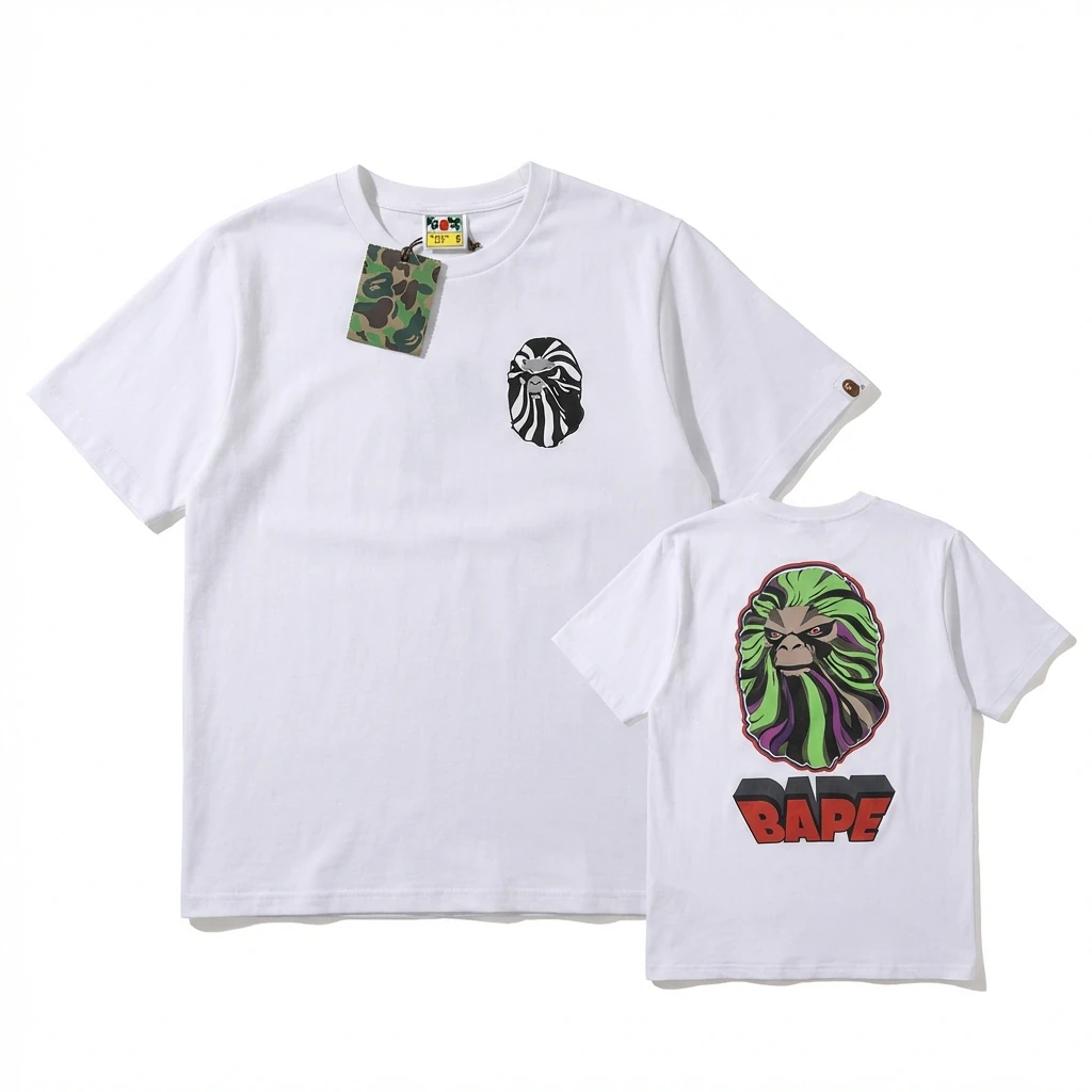 Bape Ape Head Simple White T-shirt
