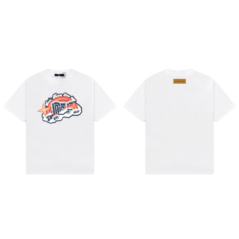 Louis Vuitton Printed Collection American Vintage White T-Shirt