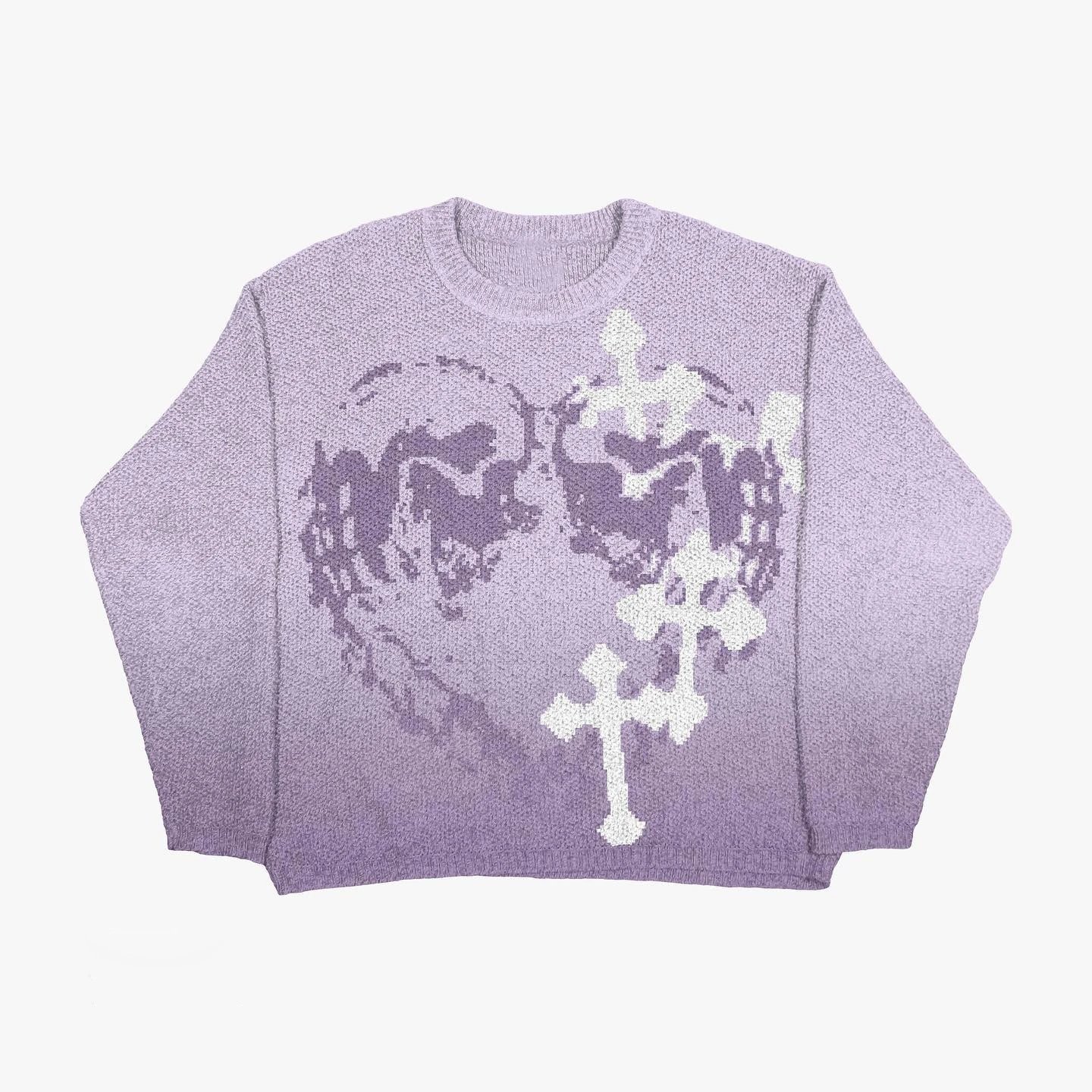 Compact Anime graphic sweater Black Knit Top for Sport-Inspired Styling