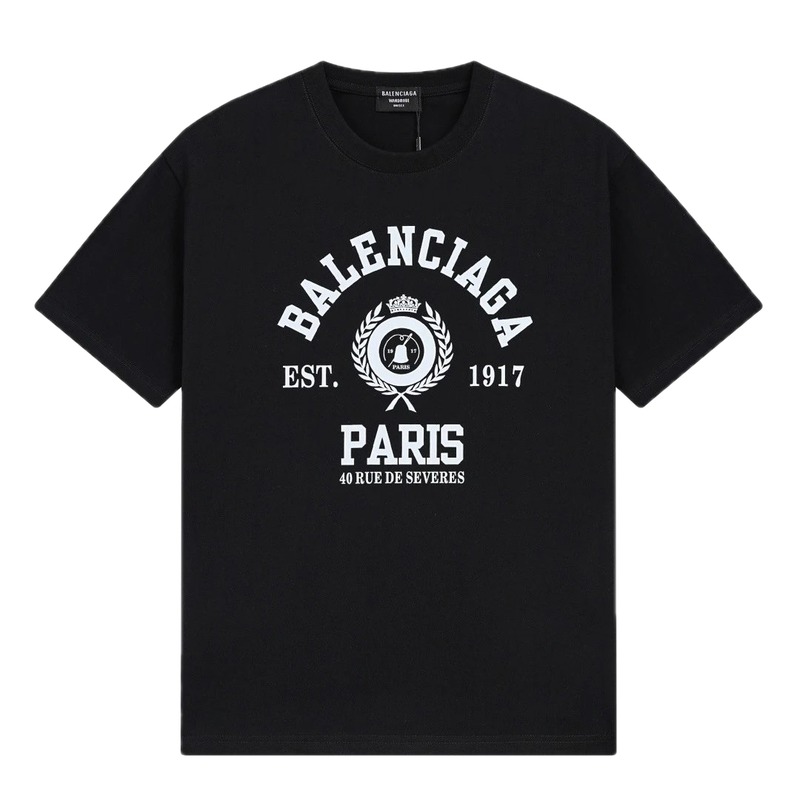 Vintage black short-sleeve T-shirt of Balenciaga