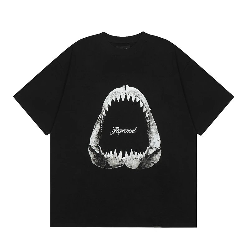 Represent Shark Jaw High Street Black Short Sleeve T-Shirt