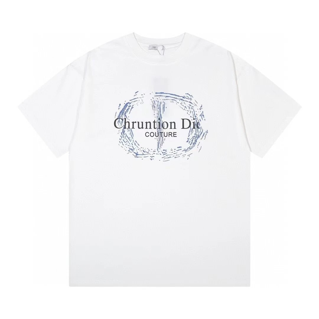Dior Couture Trendy Style White Short-sleeve T-shirt