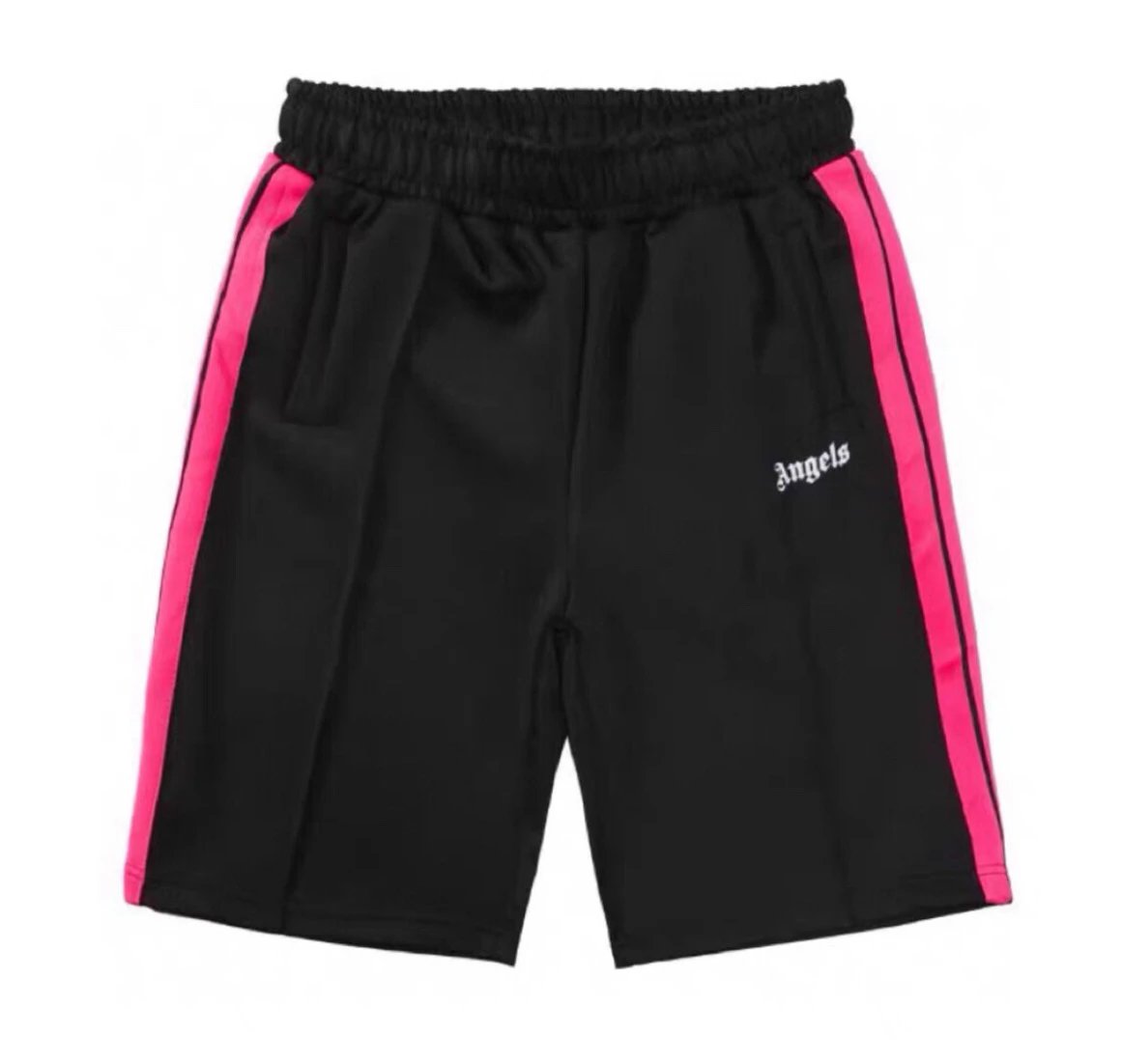 Palm Angels Easy Match Track shorts Black Side Stripe for Everyday Use