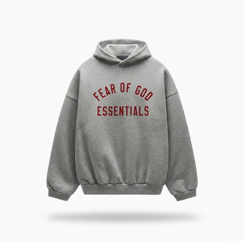 ESSENTIALS minimalist style grey sweatshirt