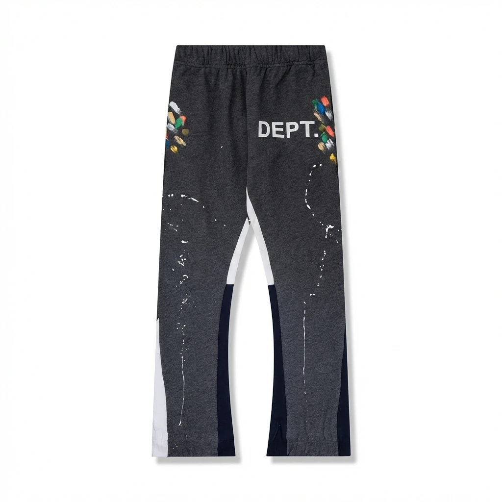 Gallery Dept Graffiti-style Black and Grey Pants