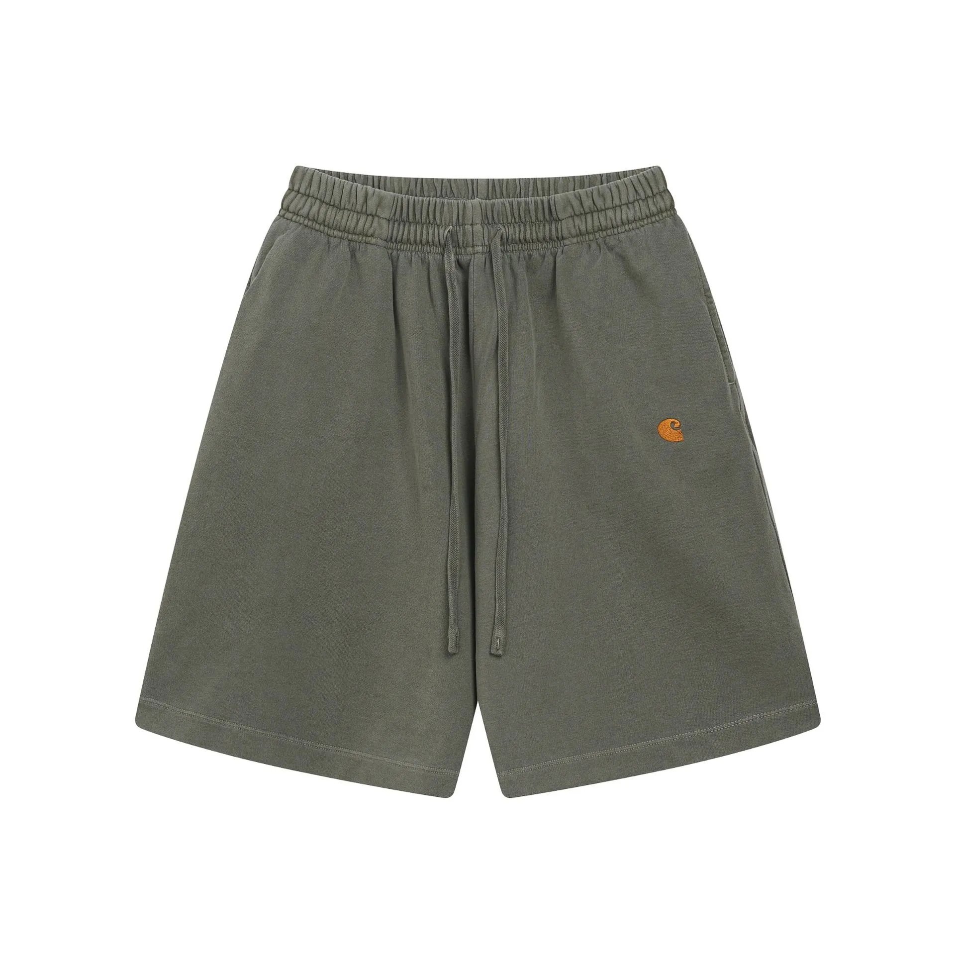 Carhartt Embroidered Workwear Style Army Green Casual Shorts