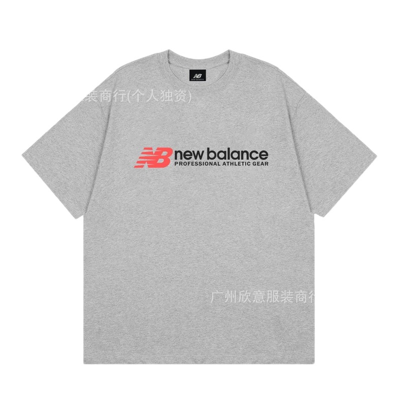 New Balance Sports Casual Style Grey Short-sleeve T-shirt