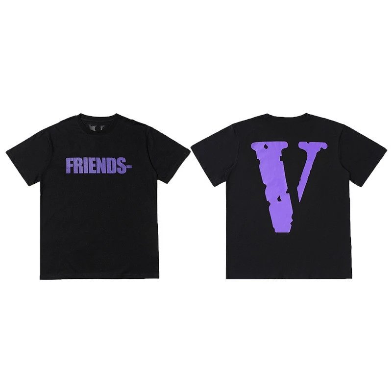 Vlone Lightweight Logo T-shirt Black Purple Vlone for Gift Ideas